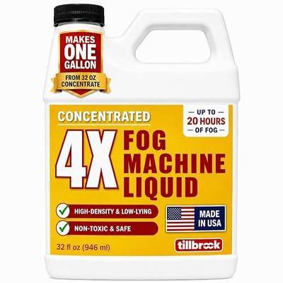 Fog Machine Liquid Concentrate, 32 oz, Makes 1 Gallon, High-Density Fog | Universal Fog Juice Solution for Spooky Halloween Parties, Haunted Houses, & Concerts - Made in USA