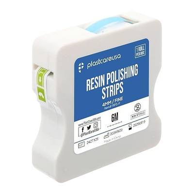 Fine Grit Dental Polishing Strips - Teeth Sanding Tape for Tooth Flossing & Deep Cleaning - Abrasive Sandpaper Strip Tool for Whitening & Oral Care (4mm x 6M, 1 Roll)