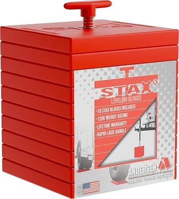 Andersen Hitches STAX Stacking Camper Leveler Blocks 2-Pack 20 Blocks Total 120000 lb Capacity for RVs and Trailers-3636-2