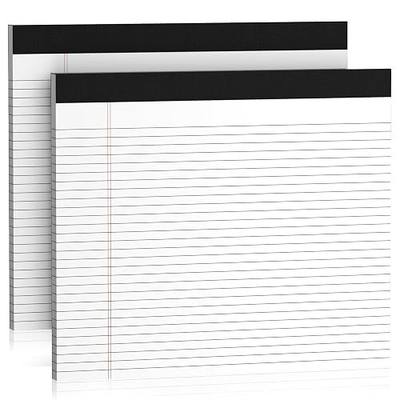 2 Pcs Note Pads 11" x 9.5" Legal Pads College Ruled Notepad Micro Perforated Writing Pads White Lined Paper 80GSM College Ruled Paper Pad of Paper 30 Sheets Notebook for School, To-Do Lists, Office