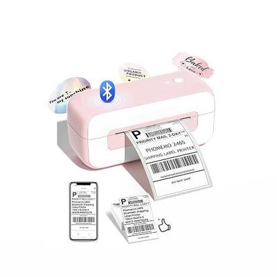 Phomemo 246SBT Shipping Label Printer- 4x6 Bluetooth Thermal Printer, Pink | Label Printer for Small Business, Compatible with iPhone, Android, Windows, Mac, Amazon, Shopify, USPS, FedEx
