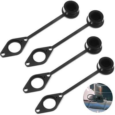 Relaxweex 4 Pcs Winch Control Socket Cover Compatible with 98544 Winch Remote Control Protector Cap Mount Kit for Truck Winches with Round Remote Socket