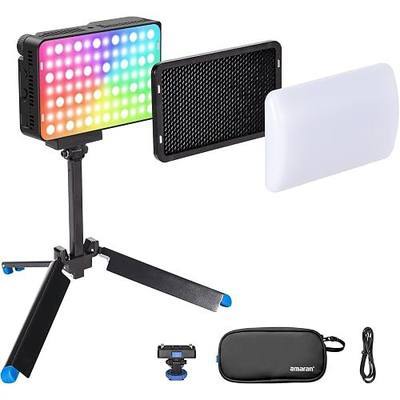 Amaran Ace 25c RGBWW LED Video Light All-in-One Creator Kit | 32W Boost Mode, 2300K-10000K RGBWW, 1171 Lux Output at 5600K, 4500mAh Battery, USB-C PD, for Mobile Creators, Charcoal