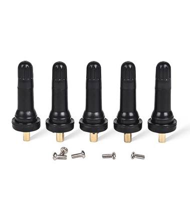 TPMS Snap-in Valve Stems Rubber Tire Valve Stems (5PCS) Fit for Buick Cadillac Chevrolet Dodge Ford Jeep Etc. Replacement OE# 20008 20018