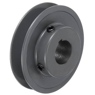 uxcell AK32-7/8 V-Belt Sheave 7/8"Bore 3.25"OD Single Groove Web Sheave Bored-to-Size Sheave, Cast Iron, Belt Section for 4L or A Belt