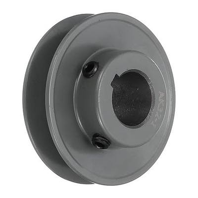 uxcell AK32-1 V-Belt Sheave 1"Bore 3.25"OD Single Groove Web Sheave Bored-to-Size Sheave, Cast Iron, Belt Section for 4L or A Belt