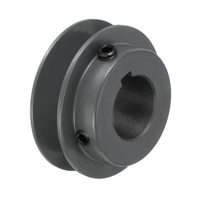 uxcell AK24-1 V-Belt Sheave 1"Bore 2.45"OD Single Groove Web Sheave Bored-to-Size Sheave, Cast Iron, Belt Section for 4L or A Belt