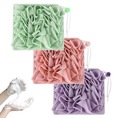 The Leeffa Loofah Washcloth,The Leeffa Soft Loofah and Washcloth, 2 in 1 Bath Loofah Sponge,Shower Sponge for Body,Leefa Shower Loofah