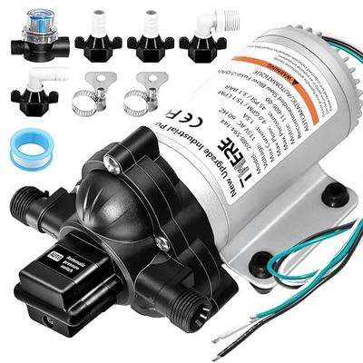 2088-594-154 Industrial Diaphragm Water Pump,115V 45PSI/3.1Bar 3.3GPM/11.4LPM 198GPH Industrial Pump,1/2in Portable Electric Utility Industrial Pump for Beverage and Water Applications