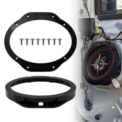 RYANSTAR RACING 2PCS 6" x 9" Car Speaker Plates Compatible with Ford F150 2015-2026 F250 F 350 F450 2017-2021 Car Speaker Install Adapter Speaker Mount Bracket Plates for Front Door Speaker