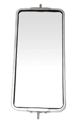 Stainless Steel Mirror, 7 x 16 inches, West Cost Style. Right or left side.
