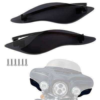 Adjustable Air Deflectors for Street Glide, Side Wings Windshield Wind Deflectors Fairing for Harley Electra Glide Street Glide Tri Glide Ultra Limited 2014-2024 Accessories