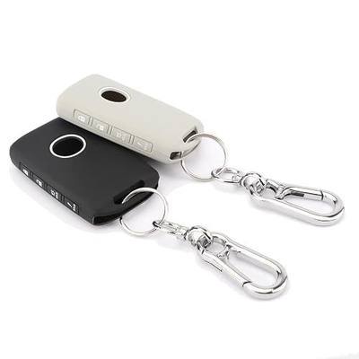 TANDRIVE Key Fob Cover Compatible with 2026 2025-2019 Mazda CX-5 CX-30 CX-50 CX70 CX90 3 6 CX-9 MX-5 Miata, Silicone, 4-Button, 2-Pack, Black and Grey