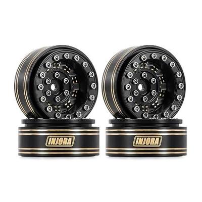 INJORA 1.3 Beadlock Wheel - Brass Wheel Rims for TRX4M SCX24 1/24 1/18 RC