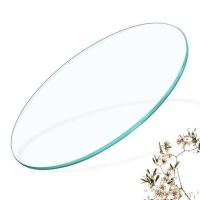 18" Round Glass Table Top, 3/10"(8mm) Thick Tempered Glass | Pencil Edge Polish, Glass Protector Replacement, Suitable for Dining Table, Coffee Table, Office Table