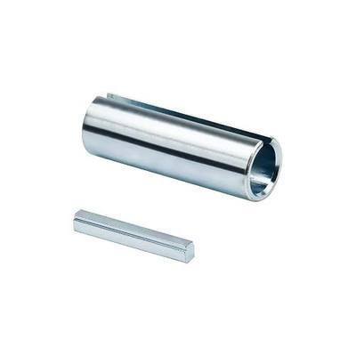 New 3/4" to 1" Inch 3" Long Crankshaft Sleeve Adapter 1/4" Keyway Slot w/Keystock, Stainless Steel Gas Engine Crank Shaft Sleeve Adaptor Pulley Wheel Bore Reducer Predator 2" Step Key