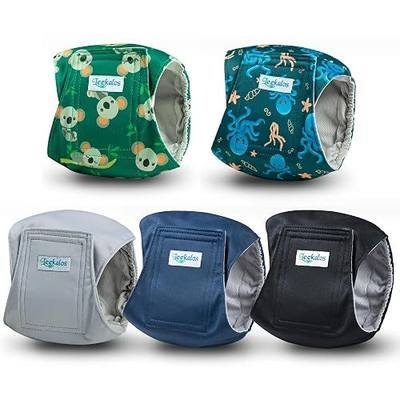Leekalos Male Dog Diapers, Dog Belly Bands for Male Dogs | Wraps Washable Doggie Diapers High Absorbing Dog Belly Bands