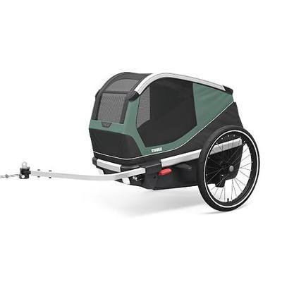 Thule Bexey pet Bike Trailer - Carrier for Small & Large Sized Dogs - Foldable Design - Easy to Connect to Bike - Padded Interior - Converts into Travel Crate - Durable Materials