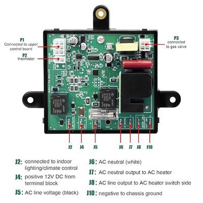 Upgraded 3316348.900 RV Fridge Circuit Control Board for Dometic Fridge Circuit Board DM2652 RM2652 RM2852 3316348.000