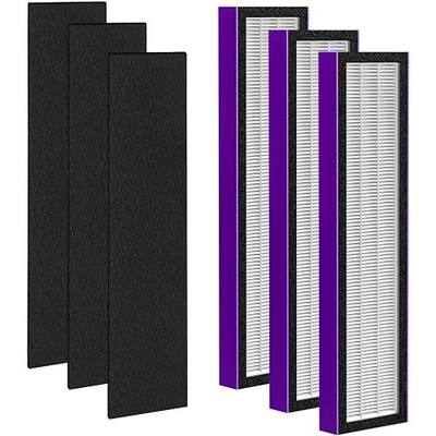 Smoke Wildfire Filter FLT4825 Filter B Replacement for Gm Guardian,Compatible with Gm-Guardian FLT4825 AC4825 AC4800 AC4850,3 Filter + 3 Carbon Pre-Filters, 3-Stage Filtration System