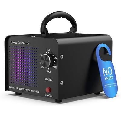 Medvoe 65,000MG Ozone Odor Eliminator Generator for Home & Car | Black, Up to 7000 sq. ft. Coverage, Pet Odors, Smoke Odors, Apartments, Vehicles, Boats, Kitchens, Bathrooms, Basements
