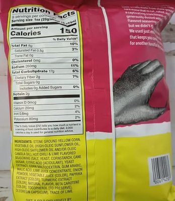 Trader Joe's Rolled Corn Tortilla Chips, Chili & Lime Flavored, 2 Pack