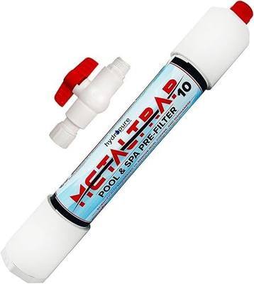 Hydropure Technologies 10,000 Gallon Spa Pre Filter, High Performance, City and Well Water, Removes Iron, Copper, and Other Metals, Made in USA
