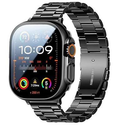 Bekomo Metal Band with Case Compatible for Apple Watch Bands Men Women | Stainless Steel Strap 44mm 45mm 46mm 49mm 42mm 41mm 40mm 38mm,Fits iWatch Series 11 10 9 8 7 6 5 4 3 2 1 SE Ultra3/2/1