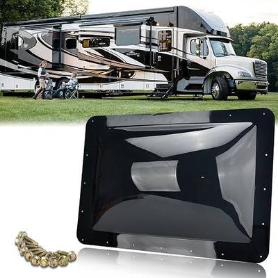 RV Skylight Outer Dome,18"x 26" OD Universal Skylight Fits All Standard 14" x 22" Skylight Openings, RV Shower Skylight for Camper Trailer Fifth Wheel Motorhome Truck (Smoke)