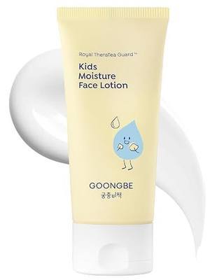 GOONGBE Kids' Moisture Face Lotion - Non-Sticky Quick-Absorb Daily Moisturizer for Sensitive Skin, 8hr Moisturizing Cream with Cica and Allantoin, Barrier-Support Formula, Allergen Free 2.7 fl.oz.