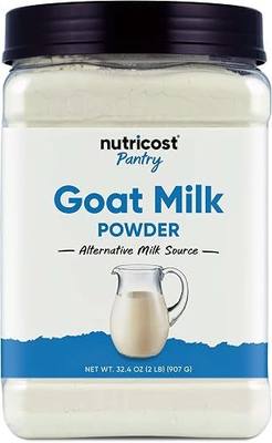 Nutricost Goat Milk Powder 2 LB Unflavored - Gluten-Free, GMO-Free