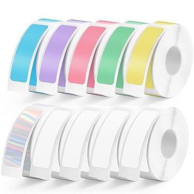 1600 Pcs Colored MIARALA D30 Label Tape 12mm×40mm(0.47"x1.57") 10 Rolls | D30 Label Maker Tape, Replacement Compatible with Phomemo D30 Printer