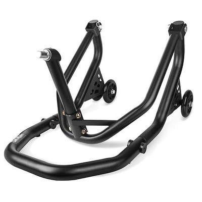 Motorcycle Front Wheel Triple Tree Lift Stand,500Lbs Capacity,Series of pins: 1.06", 0.95", 0.79", 0.7", 0.59", Φ1.5" tube, For Yamaha, Suzuki, Ducati, BMW