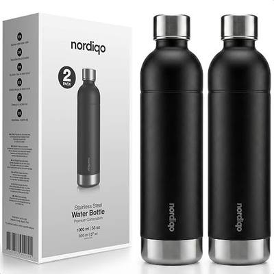 33 oz Steel Bottle for Aarke 3, SodaStream Art, Duo, Terra & More | NOT for Aqua Fizz, Jet & Aarke Pro. Verify model in image. Plastic-free interior. No expiry