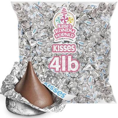 Kisses Individually Wrapped Milk Chocolate Candy Bite-Size Bulk Delicious Treats for Halloween, Birthdays, Christmas, Easter - 4 Lb