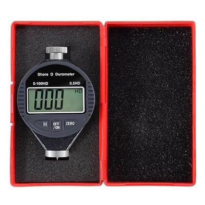 Uharbour Digital Shore Type D Durometer, 0-100HD Hardness Tester | 0.1HD Resolution Hardness Meter with Large LCD Display for Rubber, Plastic, Tire & Flooring Testing