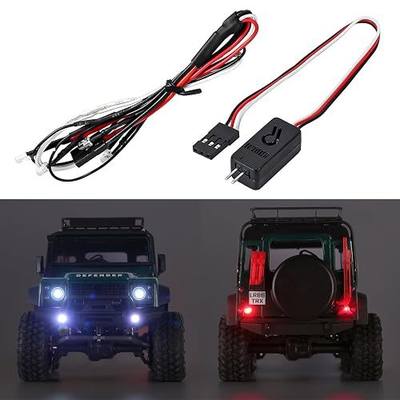 INJORA LED Lights Headlight Taillight with Controller Switch for 1/18 TRX4M