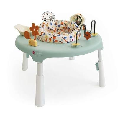 ORIBEL PortaPlay 3-in-1 Activity Center - Convertible Baby Activity Center | Patented Bouncy Seat with Stable Foot Support | 5 Months+ | Portable Infant Activity Table | Enchanted Garden