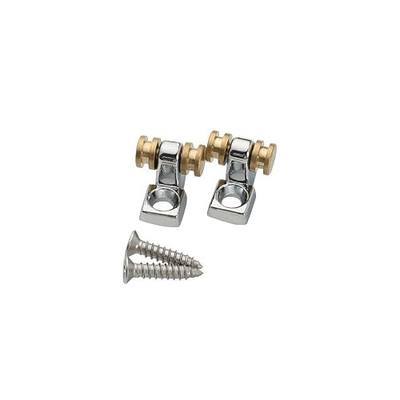 2 PCS Roller String Retainer String Trees for Electric Guitar Roller String Trees Roller String Guides Fit for Strat St Tele Telecaster Electric Guitar Replacement Parts Chrome