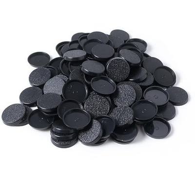 28.5mm Textured Plastic Round Bases Wargames Table Top Games 120 Count