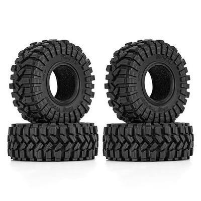 INJORA King Trekker S5 1.3" All Terrain Tires for 1/18 1/24 RC Crawler Car Upgrade, 70 * 27mm(T1314)