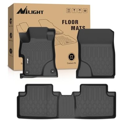 Nilight TPE Floor Mats for Honda Civic Sedan 2012 2013 2014 2015 | All Weather Custom Fit Heavy Duty Floor Liners