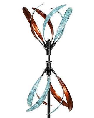 Wind Spinners Outdoor – Metal Large Wind Spinner with Stake for Yard and Garden, Garden Wind Sculptures & Spinners, Ideal Gift for Family (13'' W x 70.5'' H)
