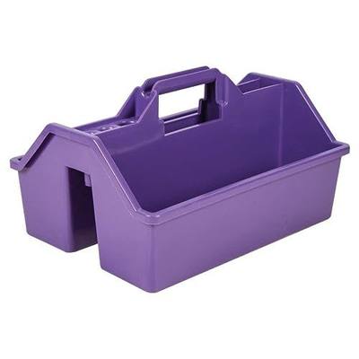 Dura-Tech Gold Tote-All Grooming Box | Essential for Horse Grooming | Ample Storage | Durable & Weather Resistant | Designed for Convenience | Perfect for Shows & Pros | Color Purple
