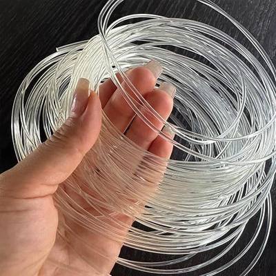 PP Transparent Corset Boning Roll 0.8-1.8mm 27Yd Craft (Trans, 1.8 mm) | Flexible transparent PP plastic boning strips, available 0.8mm to 1.8mm, 27 yard roll for lingerie, formal dress DIY sewing