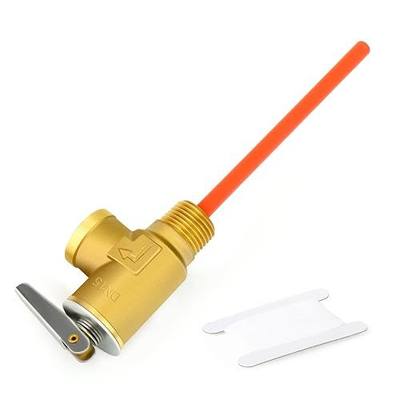 GASHER 1/2" NPT RV Water Heater Temperature & Pressure Relief Valve with Epoxy-Coated Probe, For Hot Water Heater Tanks