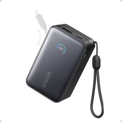Anker Nano Power Bank, 45W 10,000mAh Portable Charger, iPhone Battery Pack | Built-In Retractable USB-C Cable, for iPhone 17 / 16 Series, iPad, Galaxy, Pixel, and More, Compact Travel Design