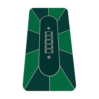 nuveti 79 x 40 Foldable Texas Poker Card Tabletop Layout Portable Anti-Slip Rubber Board Game Mat Smooth Premium Surface, Noise Reduction Poker Mat for Table
