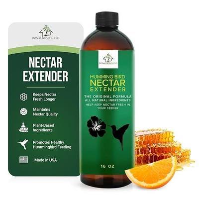 Donaldson Farms Hummingbird Nectar Extender, 16 oz Bottle | Extends Nectar Life and Attracts Hummingbirds Naturally, Pure Ingredients Keep Fresh Longer, Enjoy Without Frequent Changes