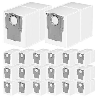 20 Packs Q Revo Dust Bags for Roborock QV 35A/Qrevo S5V/Saros 10/10R/Qrevo/Q RevoS/Qrevo Pro/Plus/MaxV/Master/Curv S5X/Edge S5A/S8 MaxV/S8 Max Ultra Robot Vacuum Cleaner, 3.5L Large Capacity